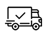 Versand-Symbol mit Lieferwagen und Pfeil – Schneller und zuverlässiger Versand von Zwillingsduft Parfums