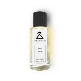 50-ml-Parfümflasche von Zwillingsduft mit der Duftnote Eden Elixir